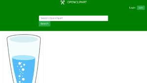 openclipart圖庫：Sparkling Water with proper gravity縮圖