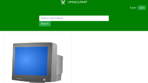 openclipart圖庫：CRT monitor-資源代表圖