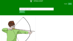 openclipart圖庫：Abstract Archer
