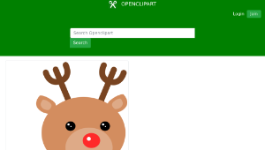 openclipart圖庫：Reindeer縮圖