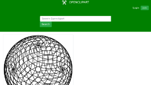 openclipart圖庫：spiral sphere 2縮圖