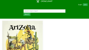 openclipart圖庫：Vintage Travel Poster Arizona 2-資源代表圖