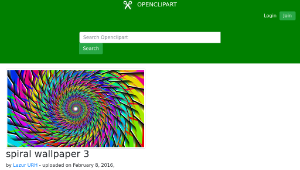 openclipart圖庫：spiral wallpaper 3