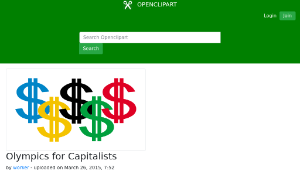 openclipart圖庫：Olympics for Capitalists-資源代表圖