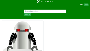 openclipart圖庫：robot carrying things 3縮圖
