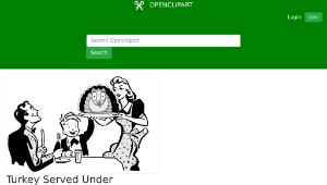 openclipart圖庫：Turkey Served Under Cooked-資源代表圖