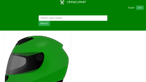 openclipart圖庫：Bike helmet縮圖