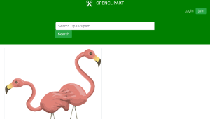 openclipart圖庫：Inhabitants Npc Flamingo-資源代表圖