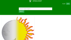 openclipart圖庫：sun-and-moon
