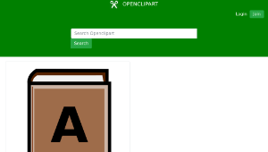 openclipart圖庫：Brown Fat Book縮圖