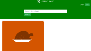 openclipart圖庫：Turkey Platter Minimal