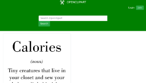 openclipart圖庫：Calories-資源代表圖