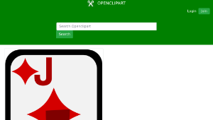 openclipart圖庫：Jack of Diamonds縮圖