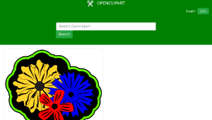 openclipart圖庫：Retro Island Flowers縮圖