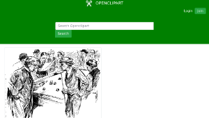 openclipart圖庫：Men Playing Pool縮圖