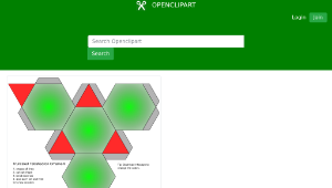 openclipart圖庫：truncated tetrahedron ornament-資源代表圖