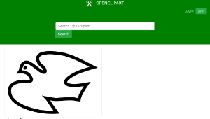 openclipart圖庫：simple dove