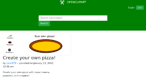 openclipart圖庫：Create your own pizza!-資源代表圖