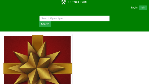 openclipart圖庫：Xmas Gift Box 1縮圖