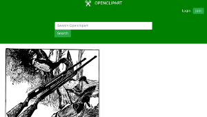 openclipart圖庫：Duck Gun Frame-資源代表圖