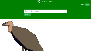 openclipart圖庫：Vulture縮圖