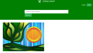 openclipart圖庫：Stylised Landscape縮圖