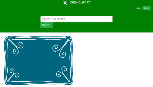 openclipart圖庫：Blue voucher template A4-資源代表圖