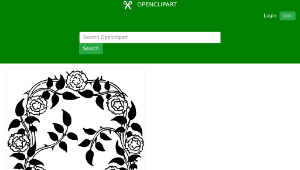 openclipart圖庫：Floral design 9縮圖