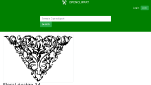 openclipart圖庫：Floral design 34-資源代表圖