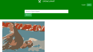 openclipart圖庫：swimming縮圖