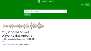 openclipart圖庫：City Of Gold Sound Wave No Background-資源代表圖