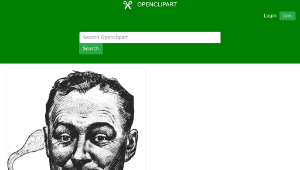 openclipart圖庫：Another Happy Pipe Smoker-資源代表圖