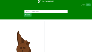 openclipart圖庫：Chocolate Bunny-資源代表圖