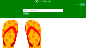openclipart圖庫：Flip Flops 2-資源代表圖