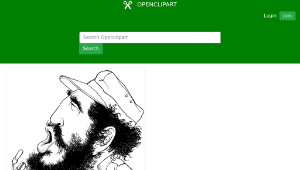 openclipart圖庫：Fidel Castro-資源代表圖
