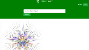 openclipart圖庫：Prismatic Radioactive Star No Background縮圖