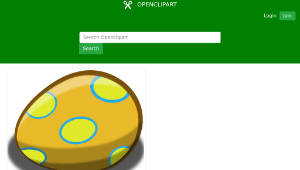 openclipart圖庫：Easter egg 1-資源代表圖