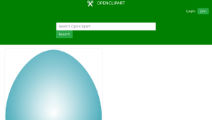 openclipart圖庫：Blue Green Easter Egg縮圖