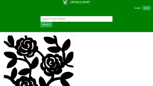 openclipart圖庫：Floral Frame Design Silhouette No Frame縮圖