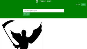 openclipart圖庫：Grim Reaper Silhouette-資源代表圖
