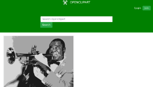 openclipart圖庫：Louis Armstrong縮圖