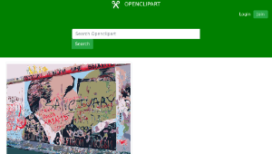 openclipart圖庫：Berlin Wall East Side Sanctuary Graffiti