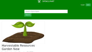 openclipart圖庫：Harvestable Resources Garden New