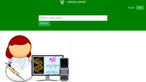 openclipart圖庫：Molecular biologist-資源代表圖