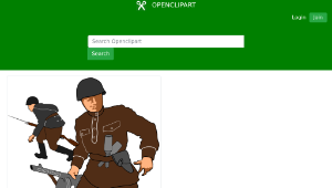 openclipart圖庫：Soviet soldiers-資源代表圖