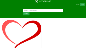 openclipart圖庫：Abstract heart 5 (colour)