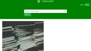 openclipart圖庫：Stacks of used books-資源代表圖