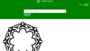 openclipart圖庫：Vintage Flower Frame 3-資源代表圖
