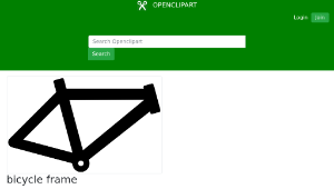 openclipart圖庫：bicycle frame-資源代表圖