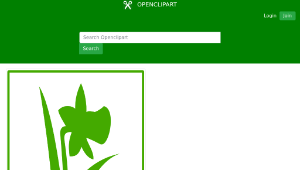 openclipart圖庫：Eco green flower icon-資源代表圖